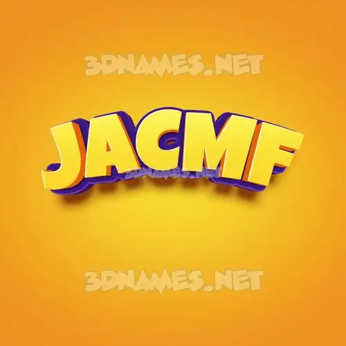 jacmf in Orange Toon style - 3D name wallpaper jacmf in Orange Toon style - 3D name wallpaper
