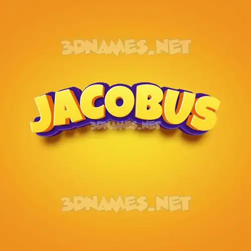 jacobus in Orange Toon style - 3D name wallpaper jacobus in Orange Toon style - 3D name wallpaper