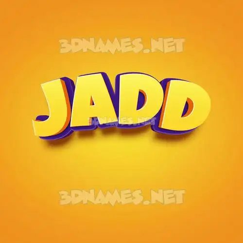 jadd in Orange Toon style - 3D name wallpaper jadd in Orange Toon style - 3D name wallpaper