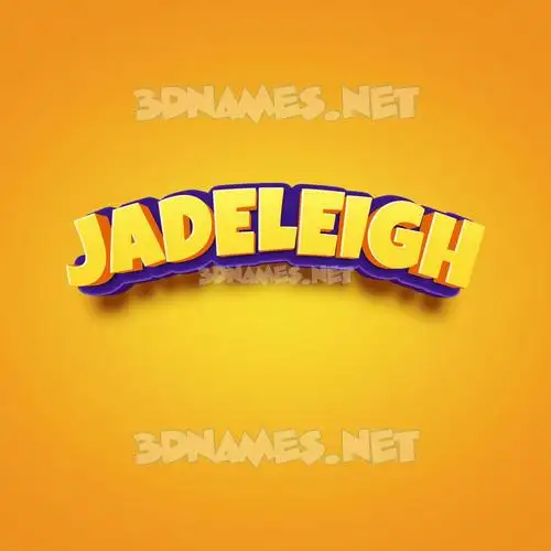 jadeleigh in Orange Toon style - 3D name wallpaper jadeleigh in Orange Toon style - 3D name wallpaper