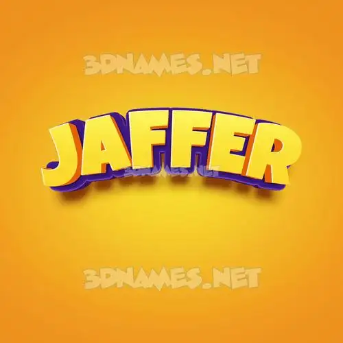 jaffer in Orange Toon style - 3D name wallpaper jaffer in Orange Toon style - 3D name wallpaper