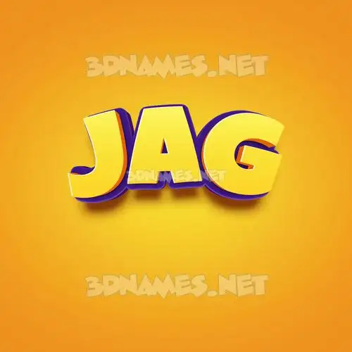 jag in Orange Toon style - 3D name wallpaper jag in Orange Toon style - 3D name wallpaper