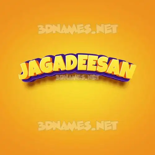 jagadeesan in Orange Toon style - 3D name wallpaper jagadeesan in Orange Toon style - 3D name wallpaper