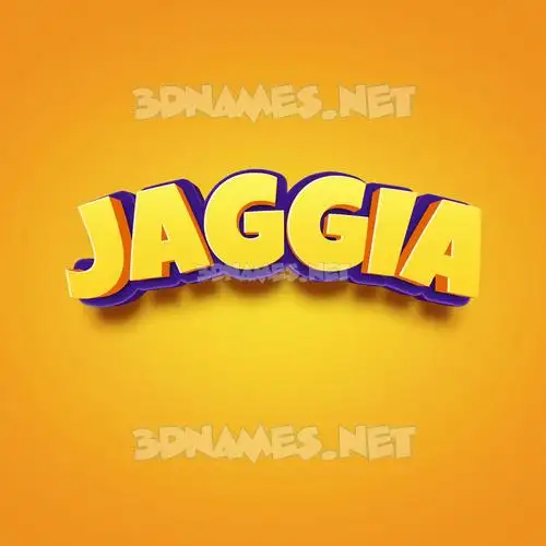 jaggia in Orange Toon style - 3D name wallpaper jaggia in Orange Toon style - 3D name wallpaper