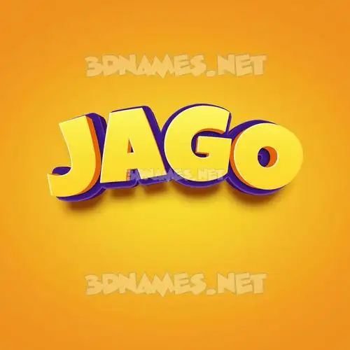 jago in Orange Toon style - 3D name wallpaper jago in Orange Toon style - 3D name wallpaper