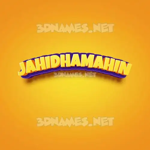 jahidhamahin in Orange Toon style - 3D name wallpaper jahidhamahin in Orange Toon style - 3D name wallpaper