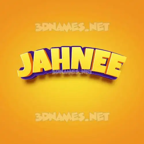 jahnee in Orange Toon style - 3D name wallpaper jahnee in Orange Toon style - 3D name wallpaper