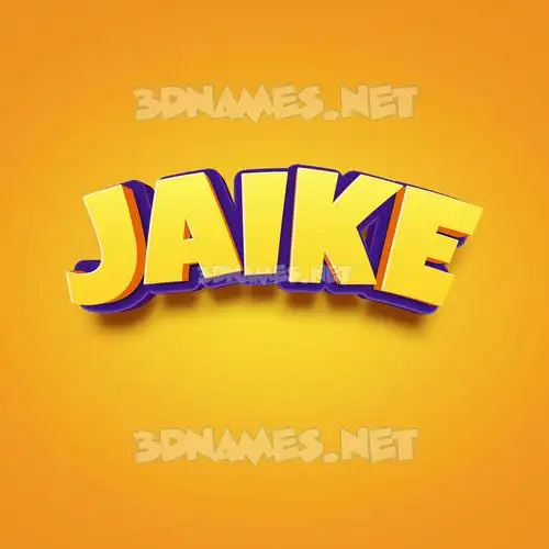 jaike in Orange Toon style - 3D name wallpaper jaike in Orange Toon style - 3D name wallpaper
