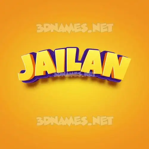 jailan in Orange Toon style - 3D name wallpaper jailan in Orange Toon style - 3D name wallpaper
