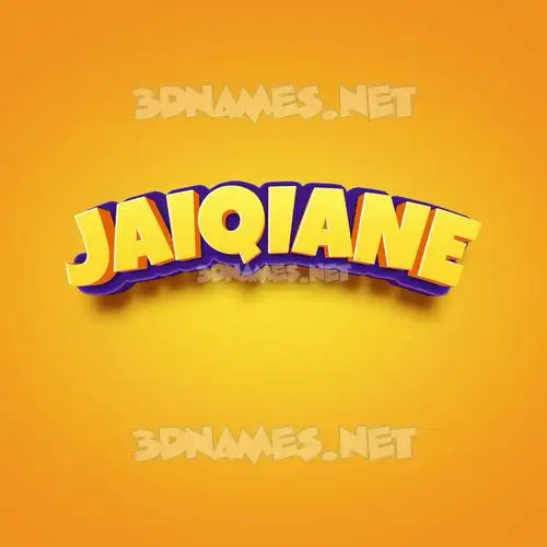 jaiqiane in Orange Toon style - 3D name wallpaper jaiqiane in Orange Toon style - 3D name wallpaper