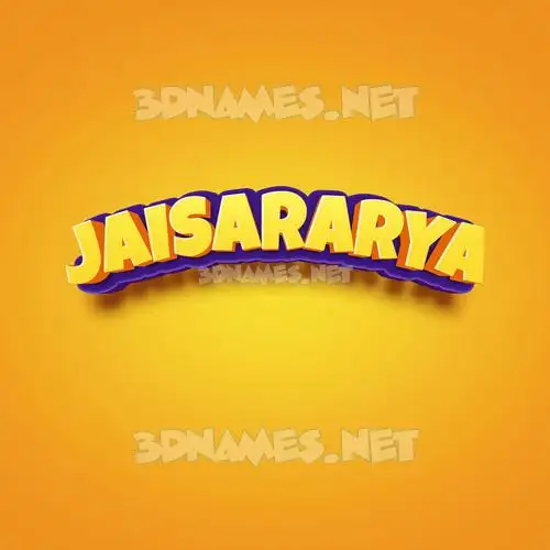jaisararya in Orange Toon style - 3D name wallpaper jaisararya in Orange Toon style - 3D name wallpaper