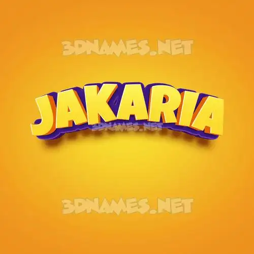 jakaria in Orange Toon style - 3D name wallpaper jakaria in Orange Toon style - 3D name wallpaper