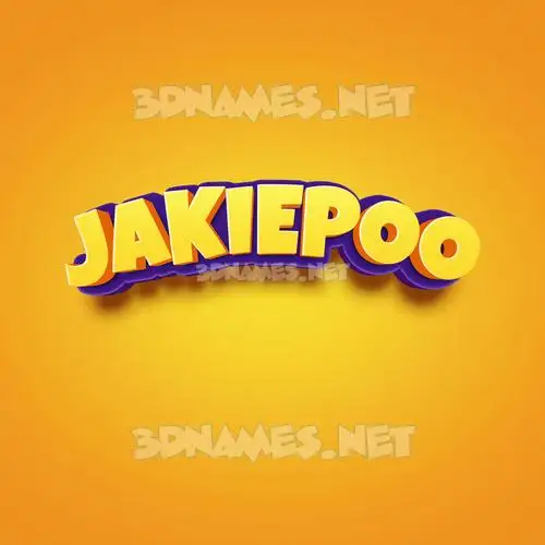 jakiepoo in Orange Toon style - 3D name wallpaper jakiepoo in Orange Toon style - 3D name wallpaper