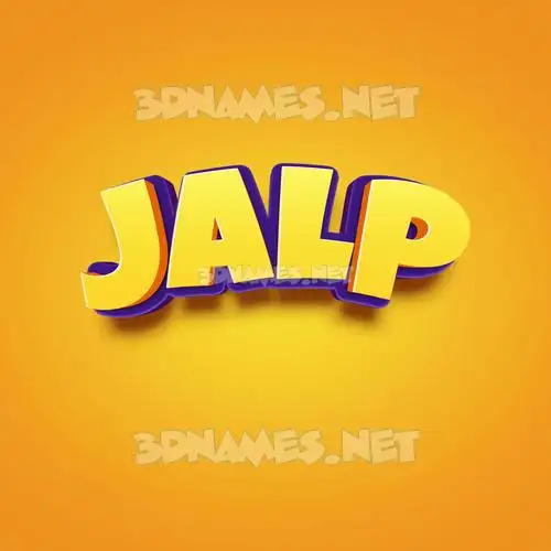 jalp in Orange Toon style - 3D name wallpaper jalp in Orange Toon style - 3D name wallpaper