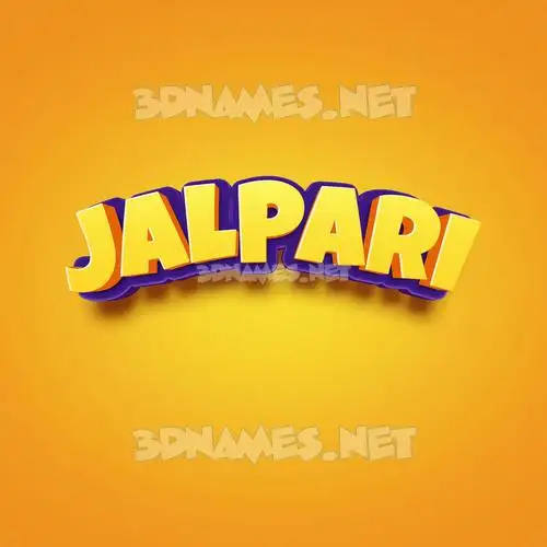 jalpari in Orange Toon style - 3D name wallpaper jalpari in Orange Toon style - 3D name wallpaper