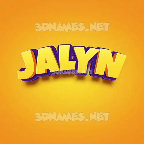 jalyn in Orange Toon style - 3D name wallpaper jalyn in Orange Toon style - 3D name wallpaper
