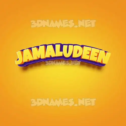 jamaludeen in Orange Toon style - 3D name wallpaper jamaludeen in Orange Toon style - 3D name wallpaper
