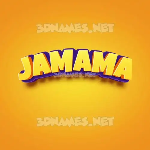 jamama in Orange Toon style - 3D name wallpaper jamama in Orange Toon style - 3D name wallpaper