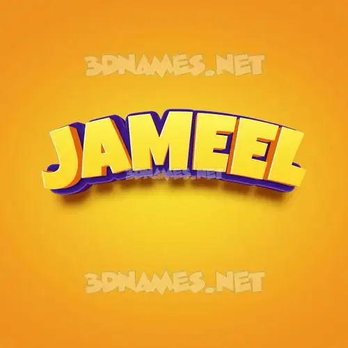 jameel in Orange Toon style - 3D name wallpaper jameel in Orange Toon style - 3D name wallpaper