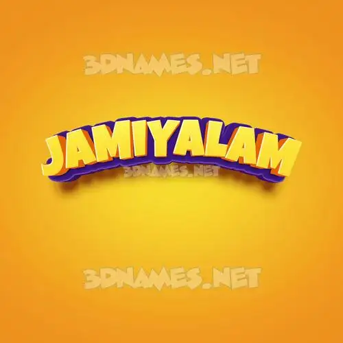 jamiyalam in Orange Toon style - 3D name wallpaper jamiyalam in Orange Toon style - 3D name wallpaper