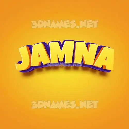 jamna in Orange Toon style - 3D name wallpaper jamna in Orange Toon style - 3D name wallpaper