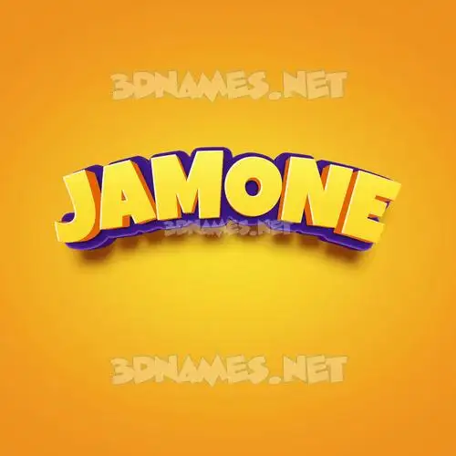 jamone in Orange Toon style - 3D name wallpaper jamone in Orange Toon style - 3D name wallpaper
