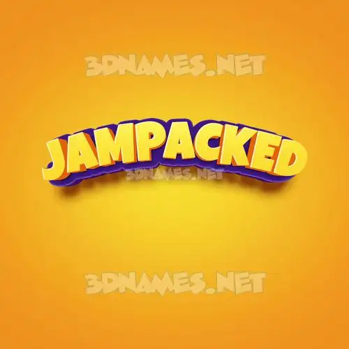 jampacked in Orange Toon style - 3D name wallpaper jampacked in Orange Toon style - 3D name wallpaper