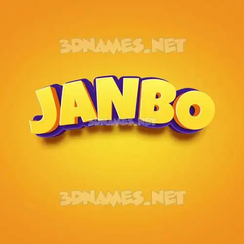 janbo in Orange Toon style - 3D name wallpaper janbo in Orange Toon style - 3D name wallpaper