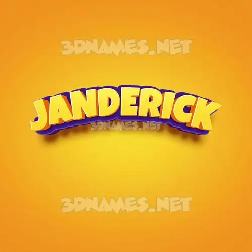 janderick in Orange Toon style - 3D name wallpaper janderick in Orange Toon style - 3D name wallpaper