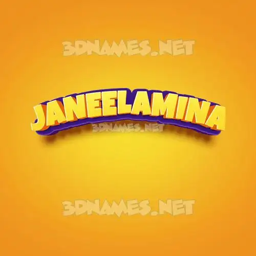 janeelamina in Orange Toon style - 3D name wallpaper janeelamina in Orange Toon style - 3D name wallpaper