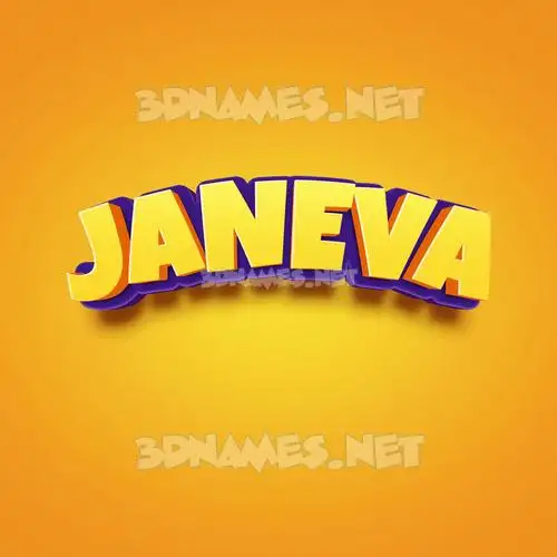 janeva in Orange Toon style - 3D name wallpaper janeva in Orange Toon style - 3D name wallpaper