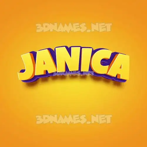 janica in Orange Toon style - 3D name wallpaper janica in Orange Toon style - 3D name wallpaper