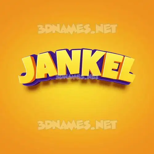 jankel in Orange Toon style - 3D name wallpaper jankel in Orange Toon style - 3D name wallpaper