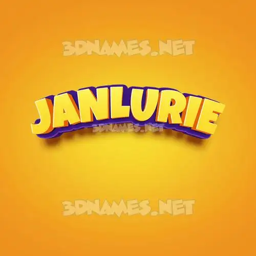 janlurie in Orange Toon style - 3D name wallpaper janlurie in Orange Toon style - 3D name wallpaper