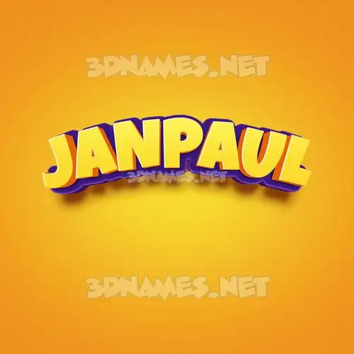 janpaul in Orange Toon style - 3D name wallpaper janpaul in Orange Toon style - 3D name wallpaper
