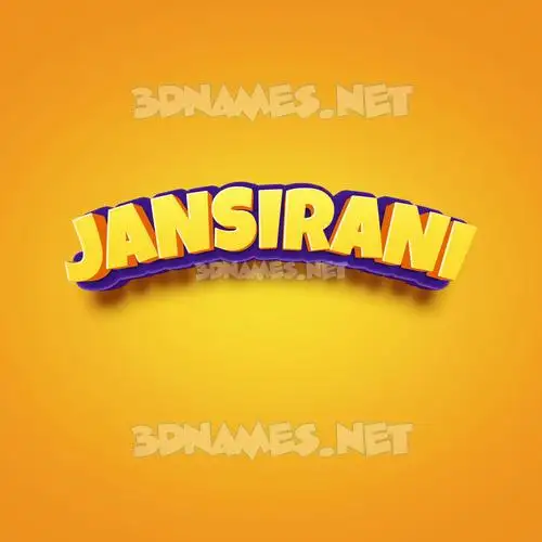 jansirani in Orange Toon style - 3D name wallpaper jansirani in Orange Toon style - 3D name wallpaper