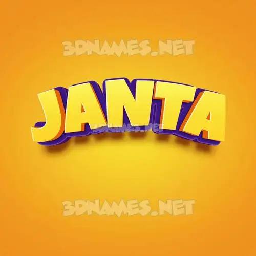 janta in Orange Toon style - 3D name wallpaper janta in Orange Toon style - 3D name wallpaper
