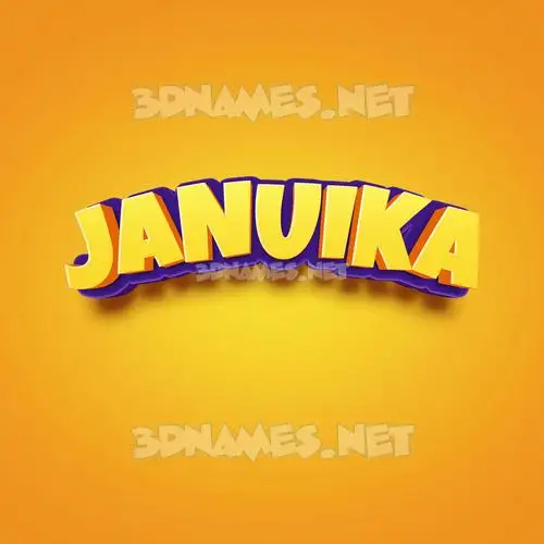 januika in Orange Toon style - 3D name wallpaper januika in Orange Toon style - 3D name wallpaper