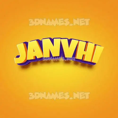 janvhi in Orange Toon style - 3D name wallpaper janvhi in Orange Toon style - 3D name wallpaper