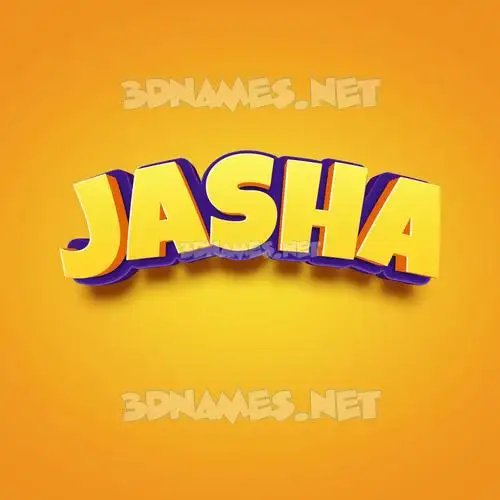 jasha in Orange Toon style - 3D name wallpaper jasha in Orange Toon style - 3D name wallpaper