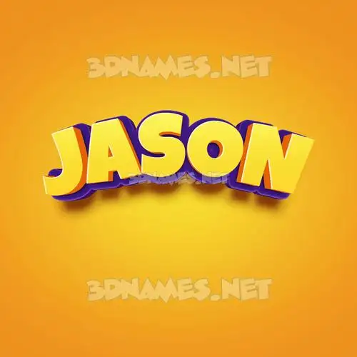 jason in Orange Toon style - 3D name wallpaper jason in Orange Toon style - 3D name wallpaper