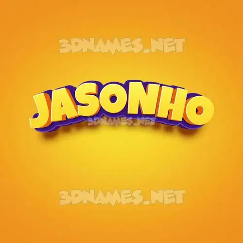 jasonho in Orange Toon style - 3D name wallpaper jasonho in Orange Toon style - 3D name wallpaper