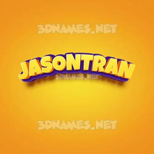 jasontran in Orange Toon style - 3D name wallpaper jasontran in Orange Toon style - 3D name wallpaper