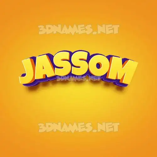 jassom in Orange Toon style - 3D name wallpaper jassom in Orange Toon style - 3D name wallpaper
