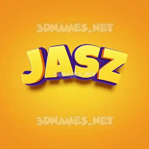 jasz in Orange Toon style - 3D name wallpaper jasz in Orange Toon style - 3D name wallpaper