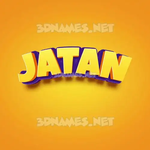 jatan in Orange Toon style - 3D name wallpaper jatan in Orange Toon style - 3D name wallpaper