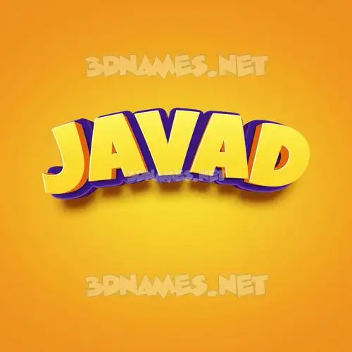 javad in Orange Toon style - 3D name wallpaper javad in Orange Toon style - 3D name wallpaper