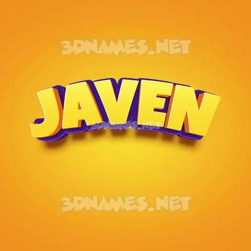 javen in Orange Toon style - 3D name wallpaper javen in Orange Toon style - 3D name wallpaper