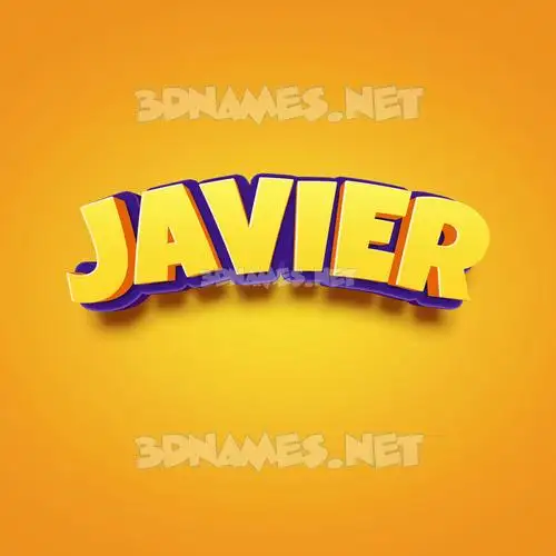 javier in Orange Toon style - 3D name wallpaper javier in Orange Toon style - 3D name wallpaper