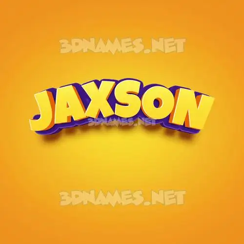 jaxson in Orange Toon style - 3D name wallpaper jaxson in Orange Toon style - 3D name wallpaper